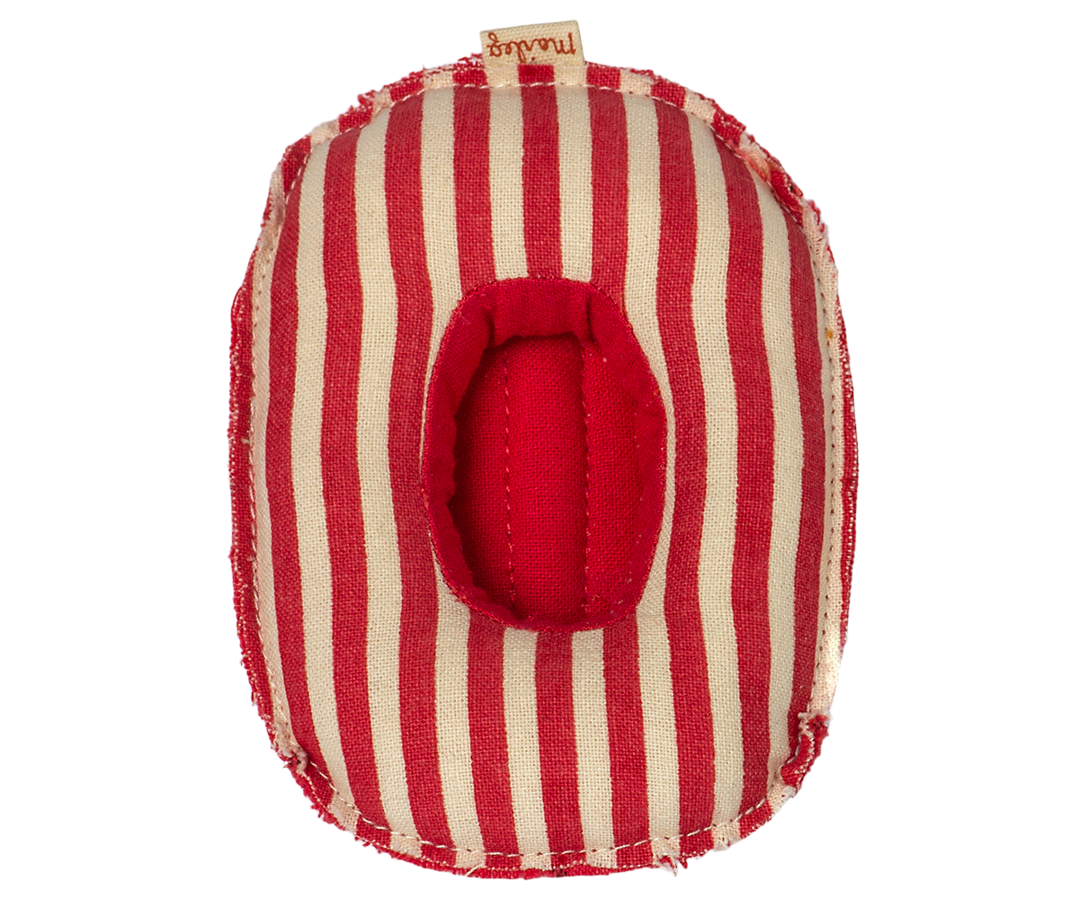 Maileg Rubber Boat, Small Mouse - Red Stripe at Bibelot Leek