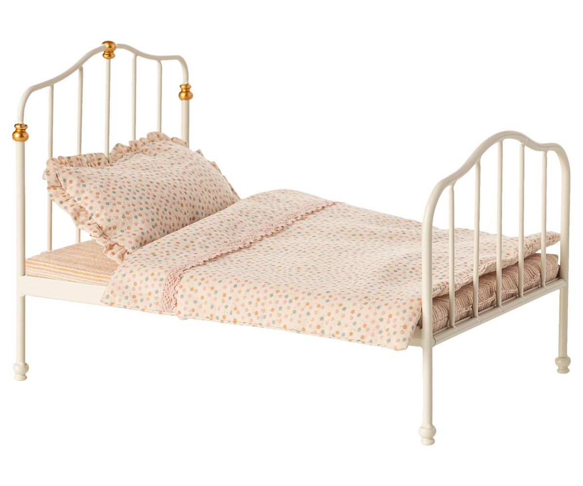 Maileg Vintage Bed, Mouse - Off White at Bibelot Leek