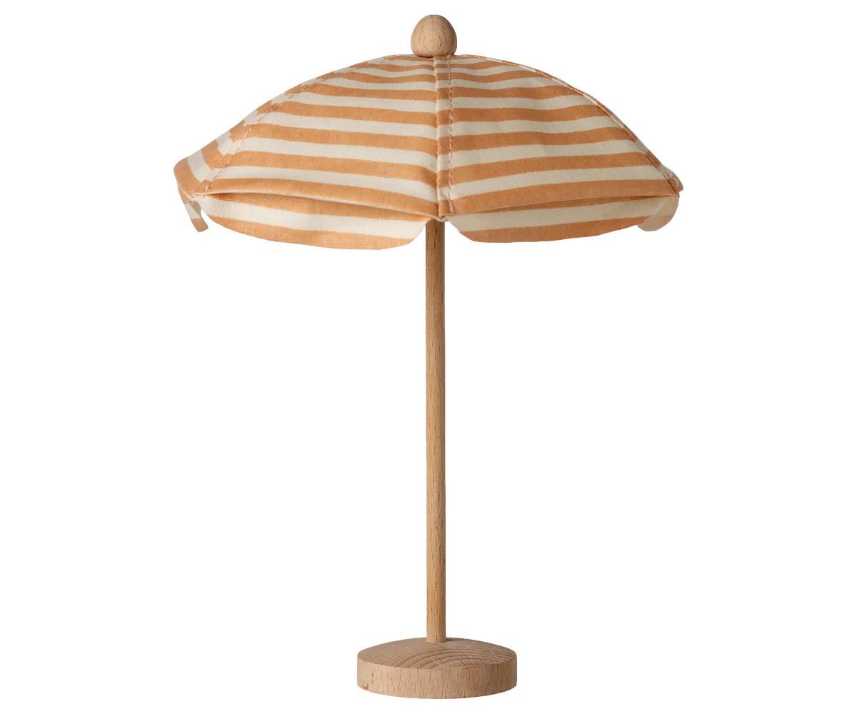 Maileg Beach Umbrella, Mouse - Soft Coral at Bibelot Leek