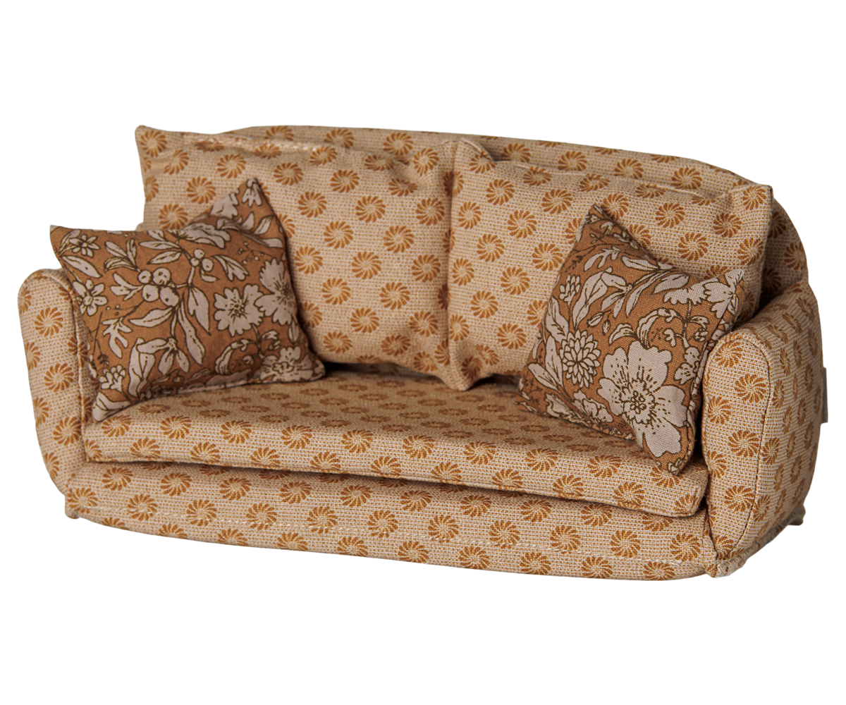 Maileg Sofa Bed, Mouse, Large - Ocher at Bibelot Leek UK Stockist