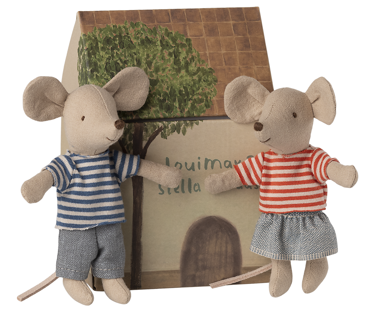 Maileg LouiMax and Stella, Little Brother and Sister Mice UK Stockist