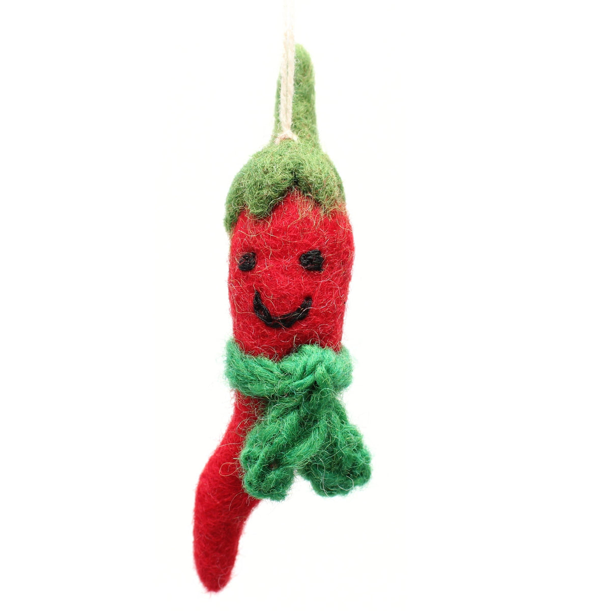 Amica Felt Chilly Chilli Christmas Decoration at Bibelot Leek UK Stockist