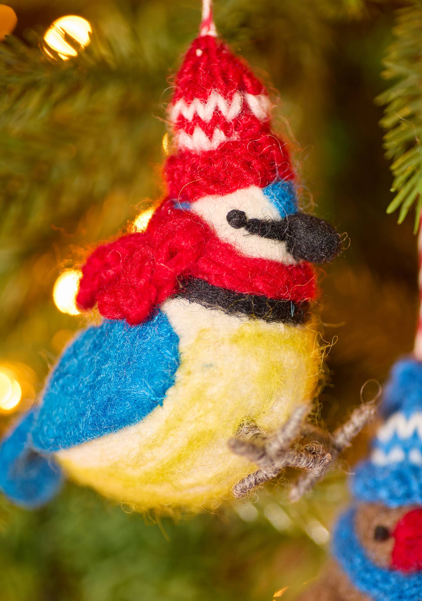 Namaste Fair Trade Cosy Felt Bird Decoration
