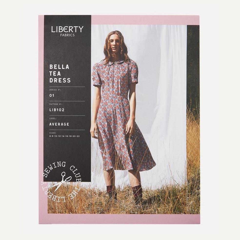 Liberty Fabrics Bella Tea Dress Sewing Pattern: Size 14-22 image 0