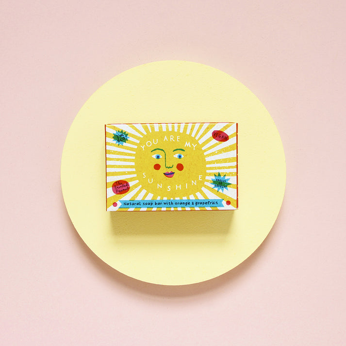 Sunshine Orange & Grapefruit Natural Handmade Soap Bar at Bibelot Leek