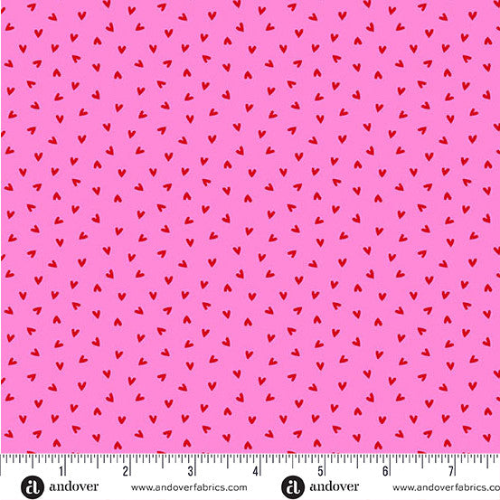 Andover Little Ladies - Love Bug Hugs Hot Pink A-10505-E