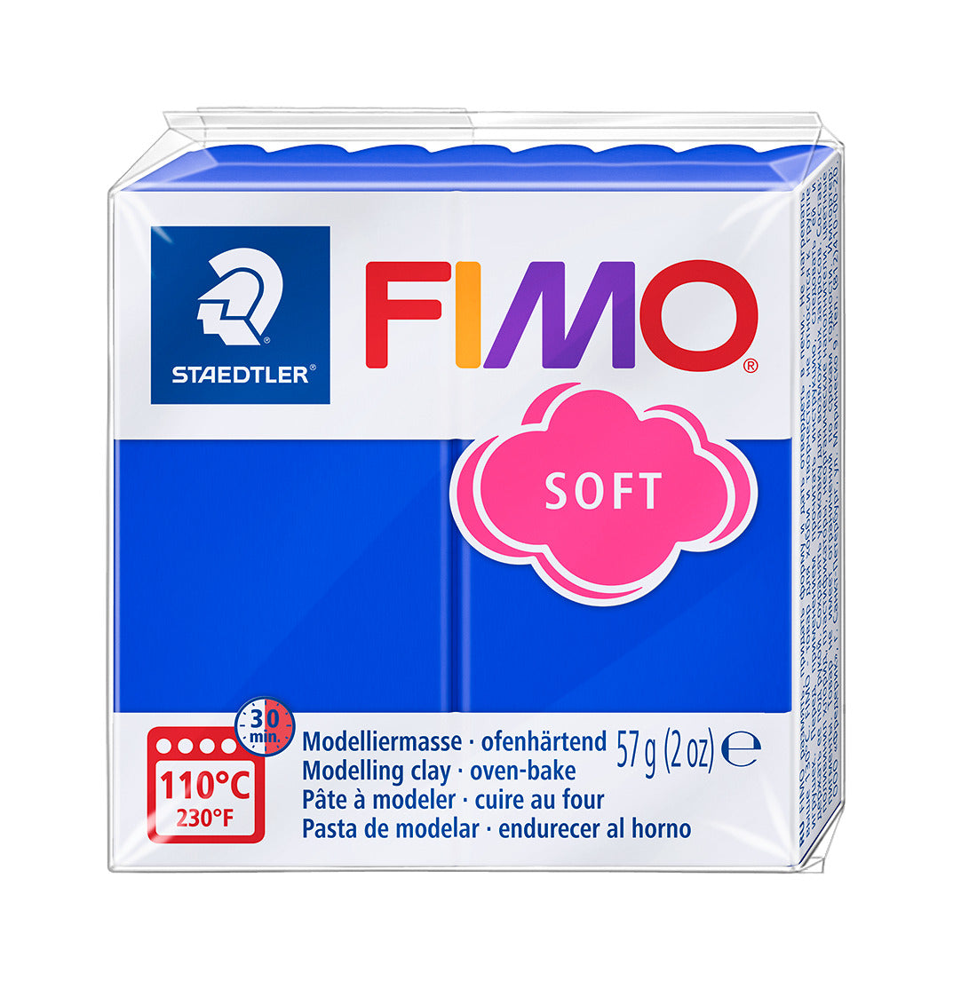 Brilliant Blue - Fimo Soft 8020-33 - Single 57g at Bibelot Leek