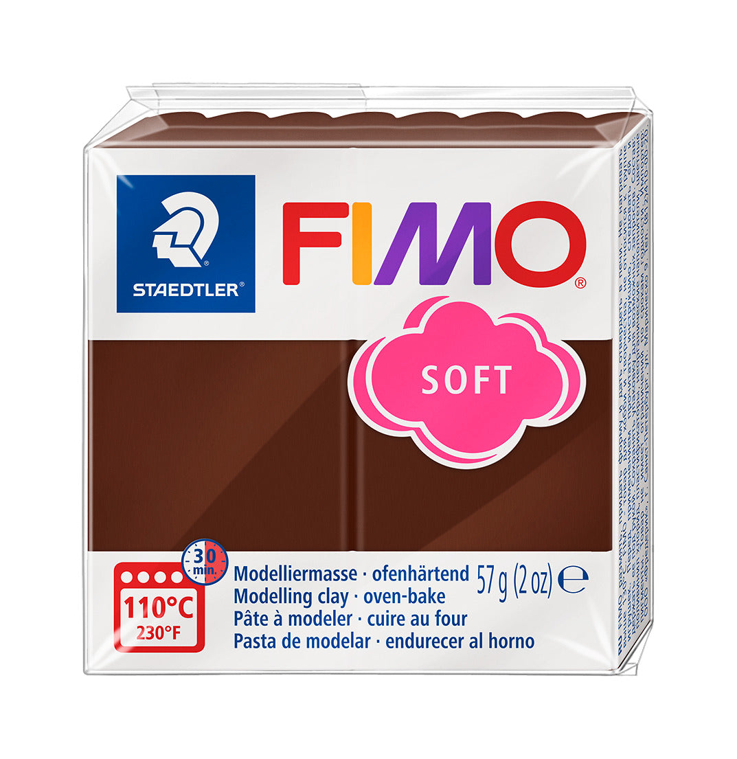 Chocolate- Fimo Soft 8020-75 - Single 57g at Bibelot Leek