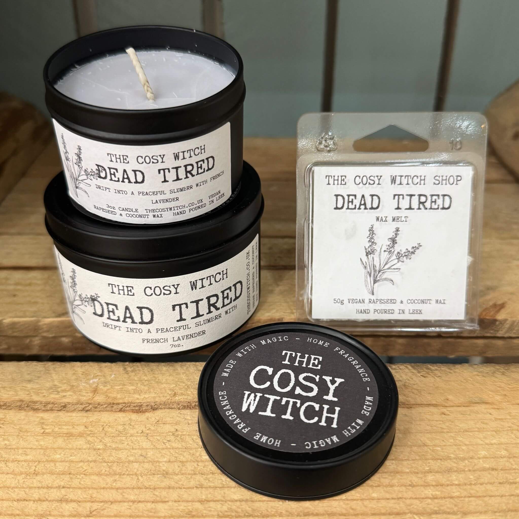 The Cosy Witch Dead Tired Lavender Candle / Wax Melt image 0