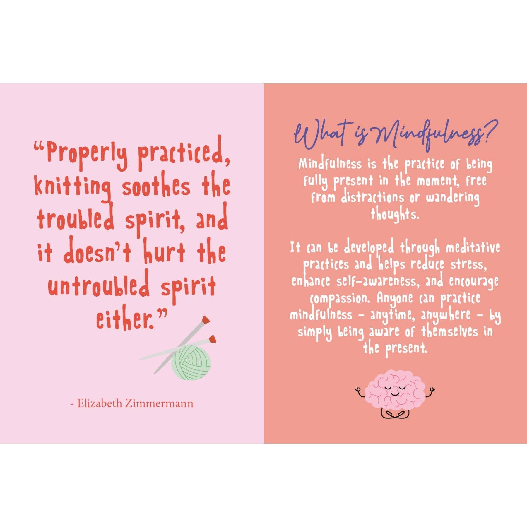 Mindful Knits Gift Book: Mindfulness & Knitting Patterns