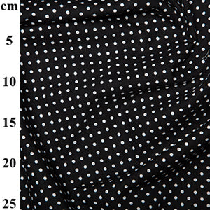 Rose & Hubble black Dotty Cotton Poplin Fabric