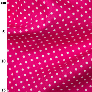 Rose & Hubble cerise pink Dotty Cotton Poplin Fabric