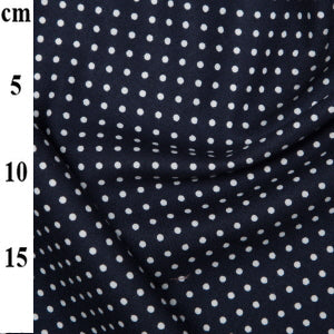 Rose & Hubble navy Dotty Cotton Poplin Fabric