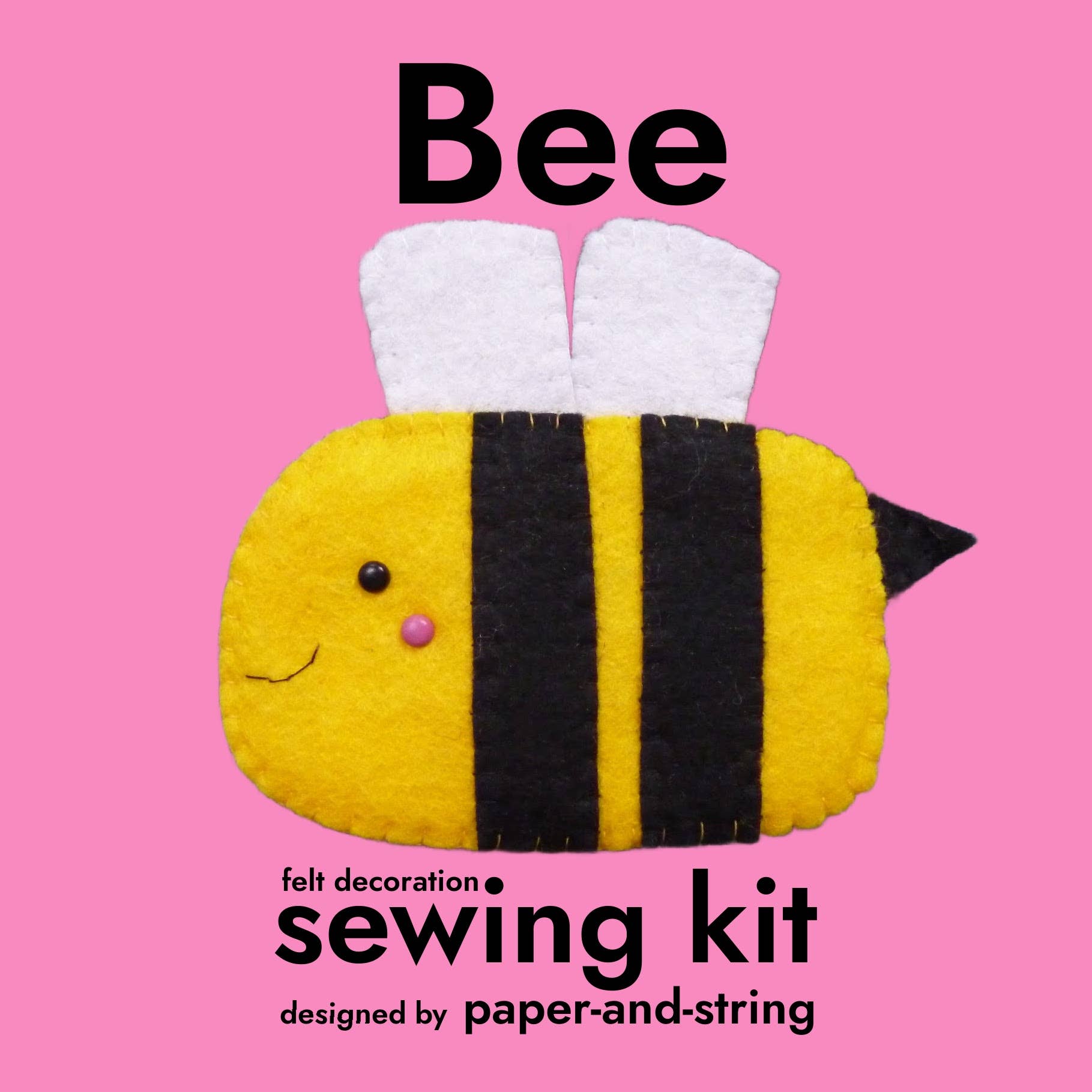 Paper and String Bee Felt Decoration Sewing Kit at Bibelot, Leek