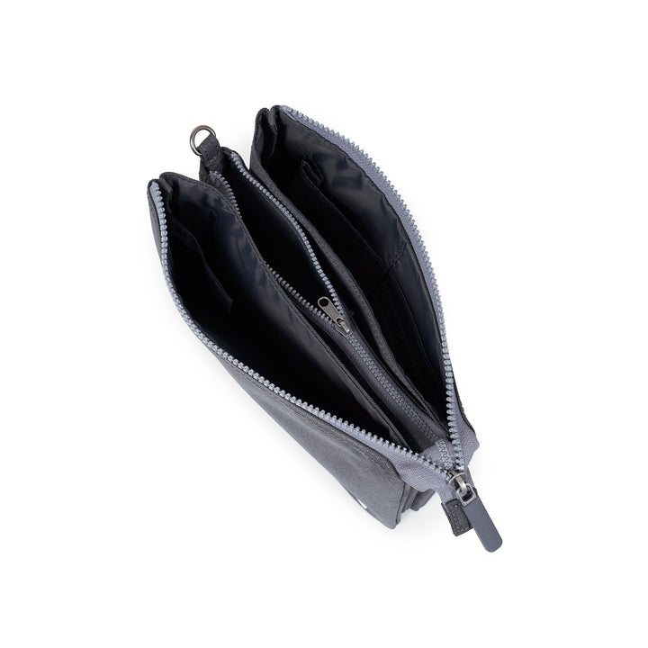 Roka Carnaby Crossbody XL Faded Black Recycled Canvas