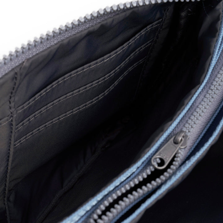 Roka Carnaby Crossbody XL Retro Blue Recycled Canvas