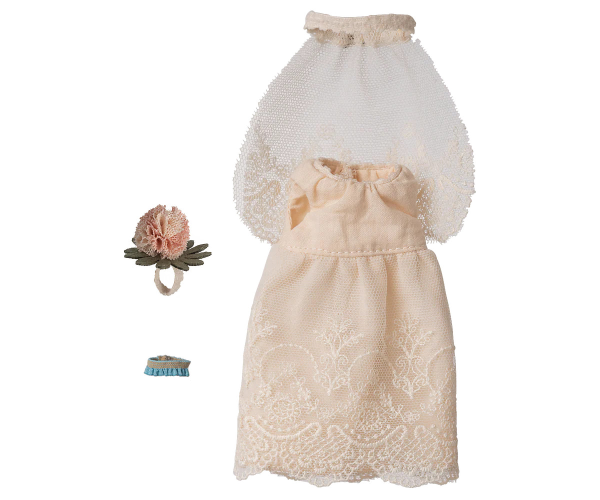 Maileg Wedding Dress, Mum Mouse at Bibelot Leek