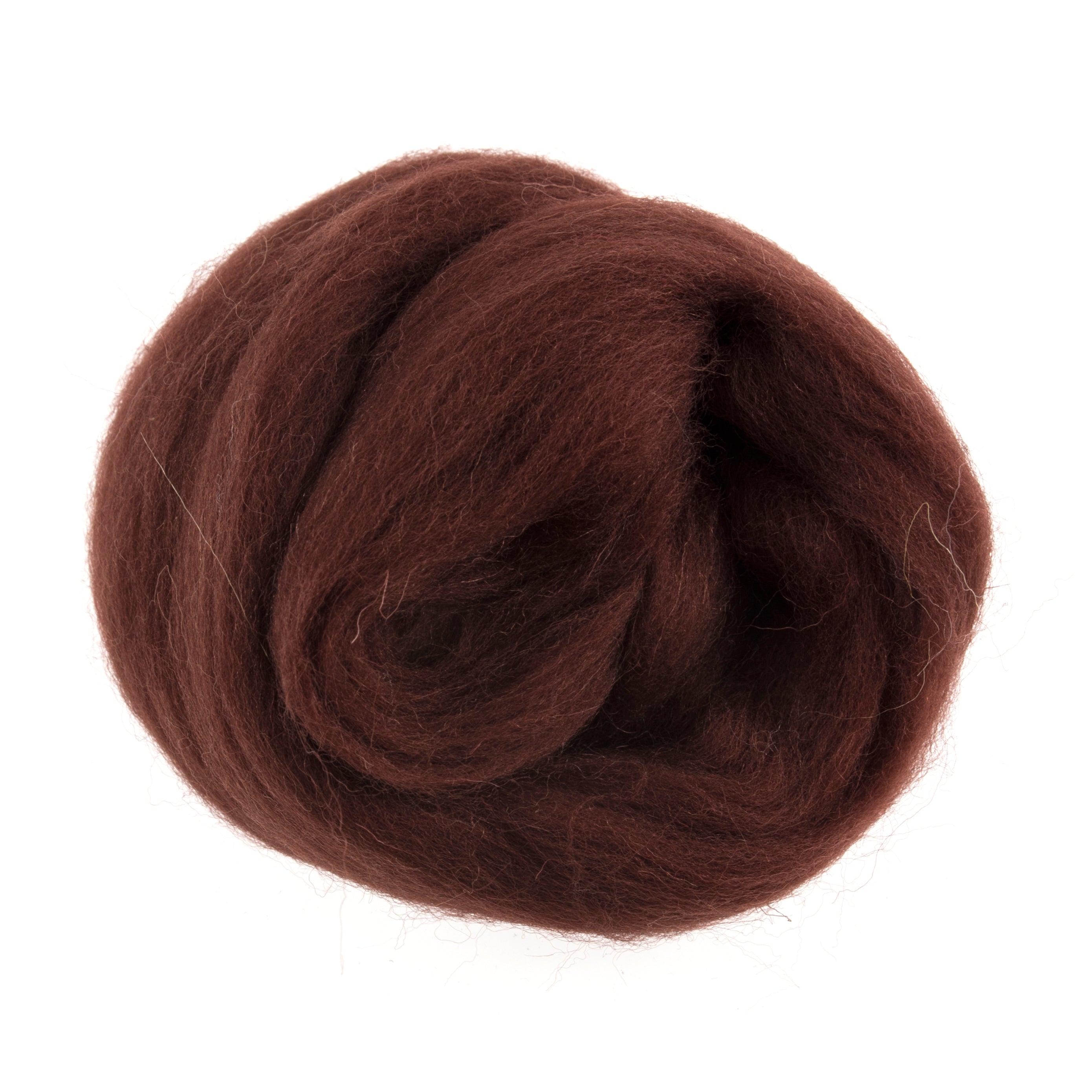 Trimits Natural Wool Roving: 10g 306 cocolate brown