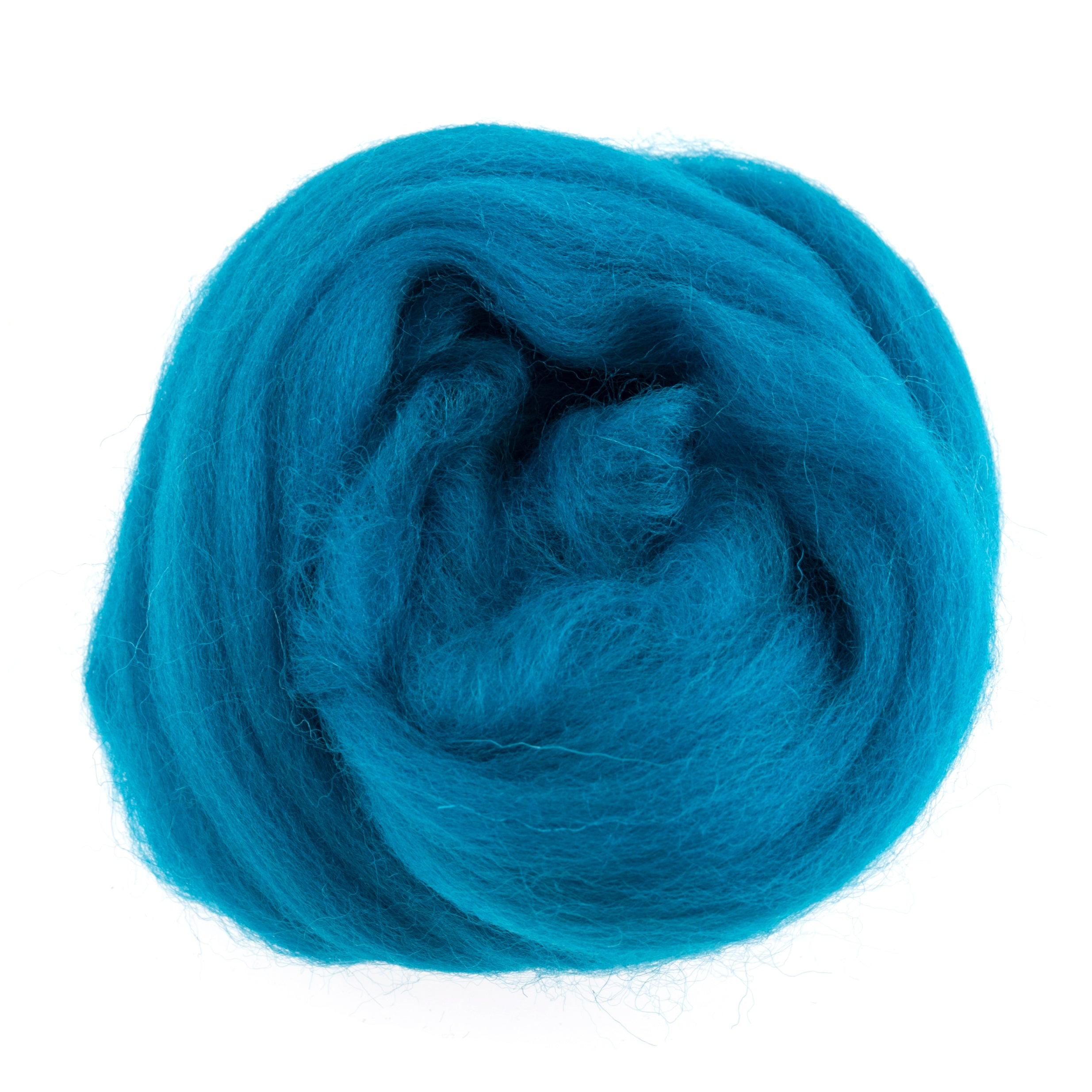 Trimits Natural Wool Roving: 10g 315 turquoise