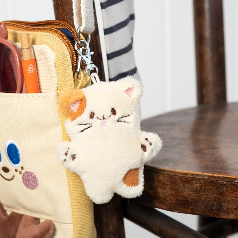 Rex London Fluffy Keyring Bag Charm - Cat at Bibelot Leek UK Stockist