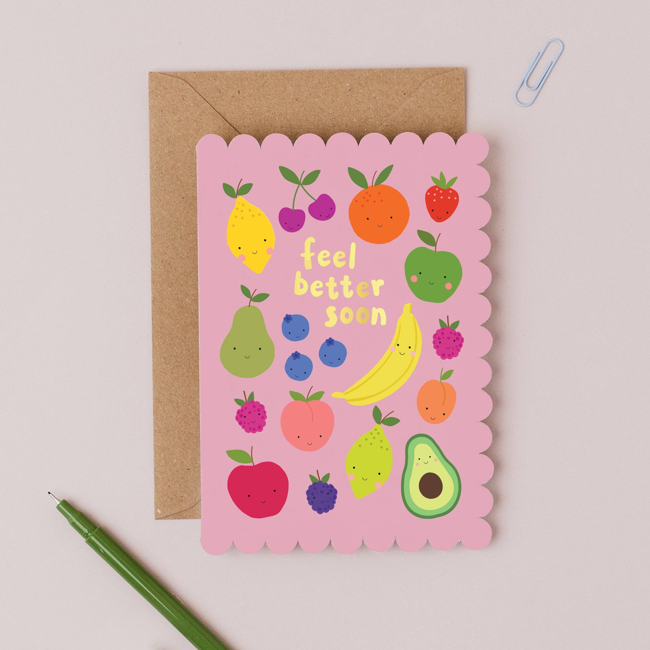 Mifkins Fruit Fix Feel Better Card at Bibelot Leek