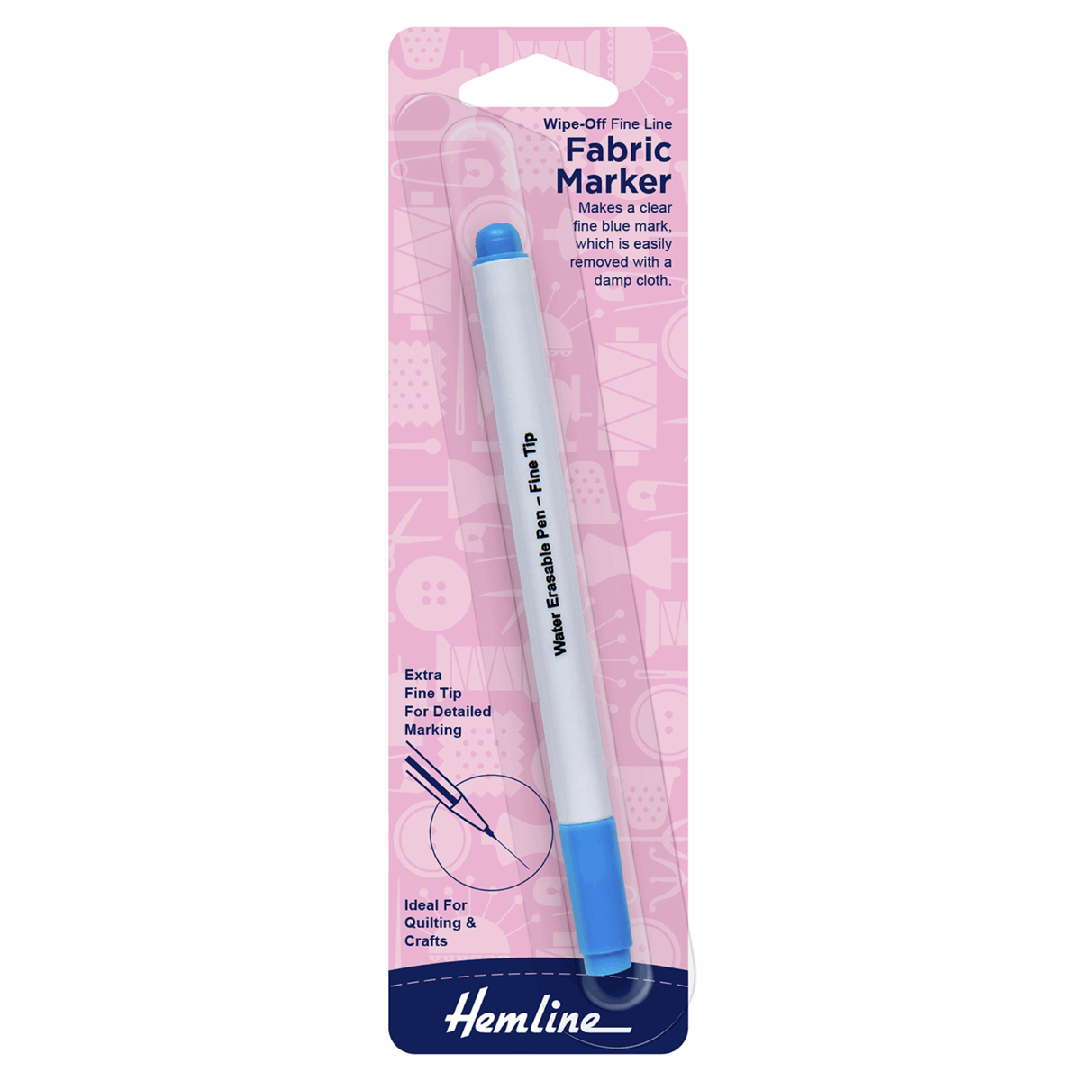 Hemline Fabric Marker: Wipe-off: Fine Tip at Bibelot Leek