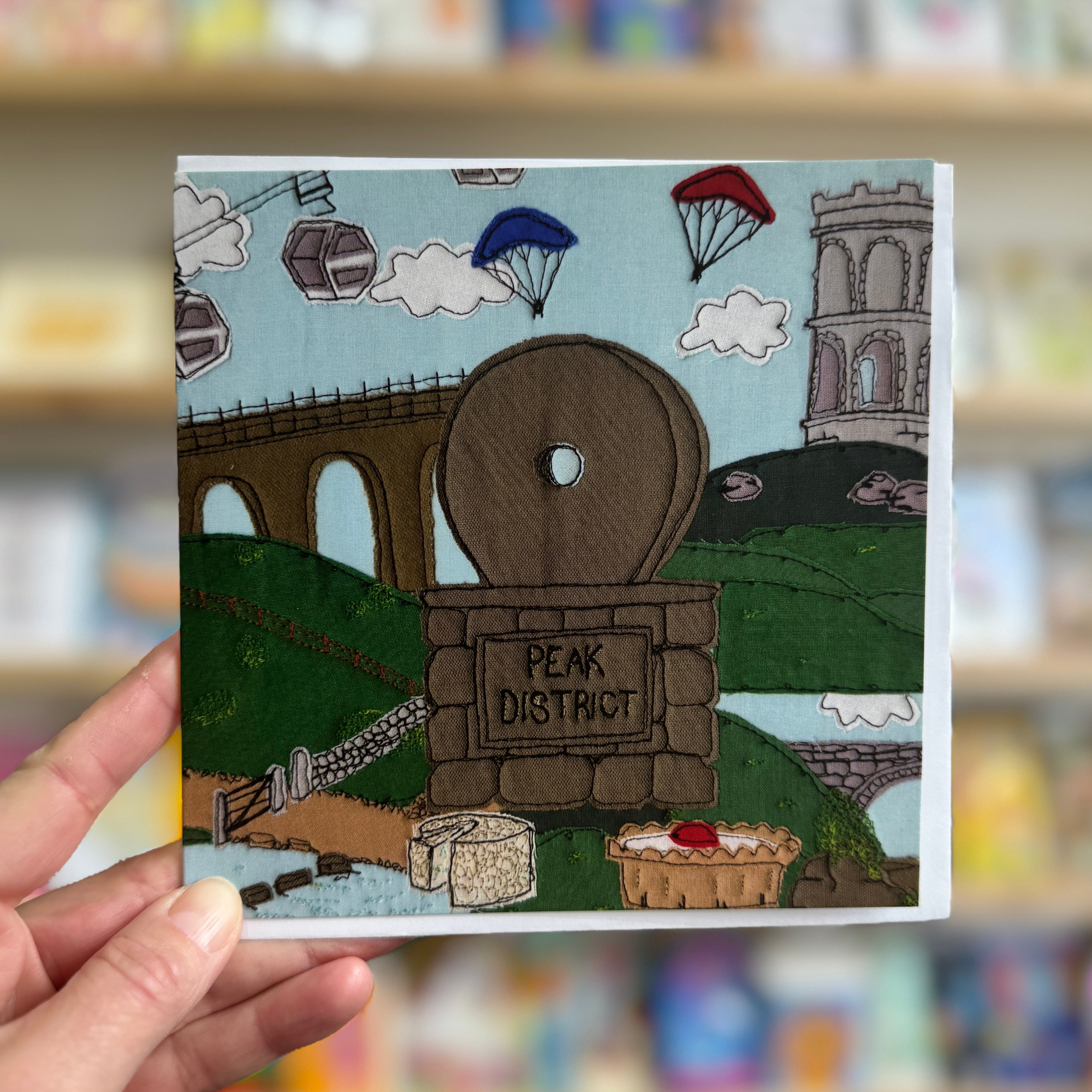 Jo Bo Designs Derbyshire and Peaks Card at Bibelot Leek