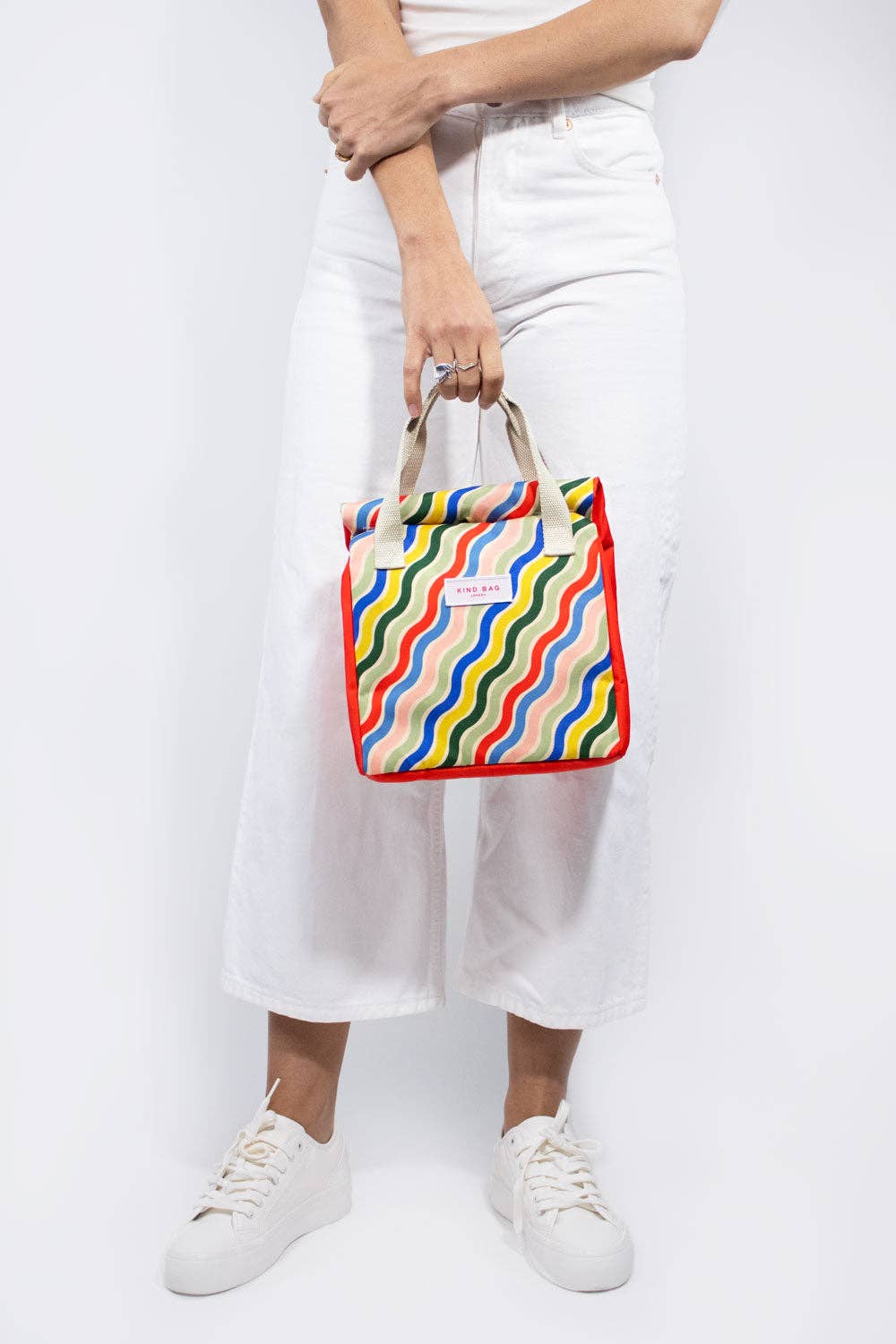 Kind Bags Lunch Bag | Rainbow Waves at Bibelot Leek UK Stockist