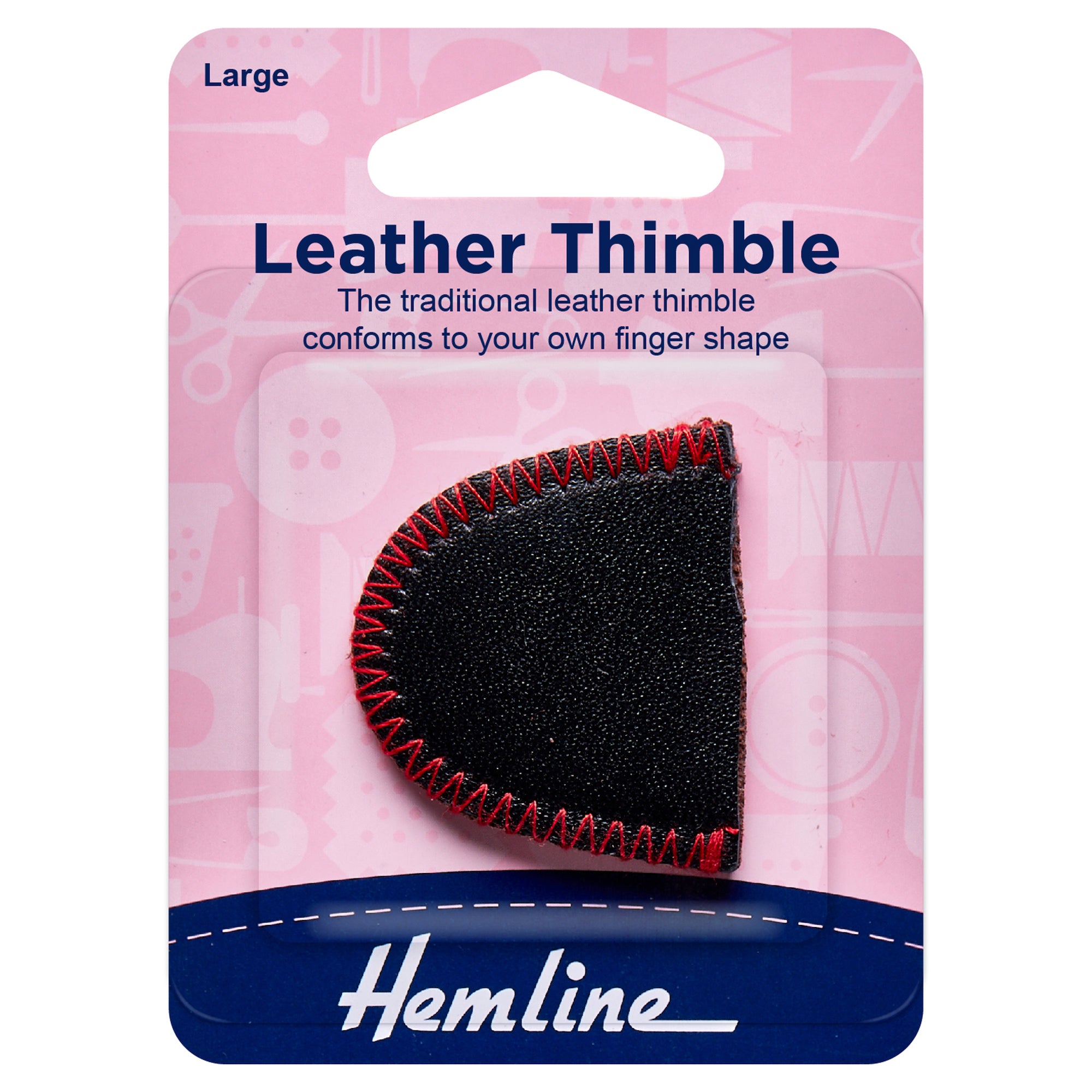 Hemline Large Leather Thimble