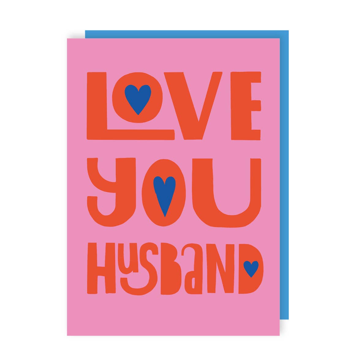 Lucy Maggie Designs Love You Husband Valentine's Card at Bibelot, Leek