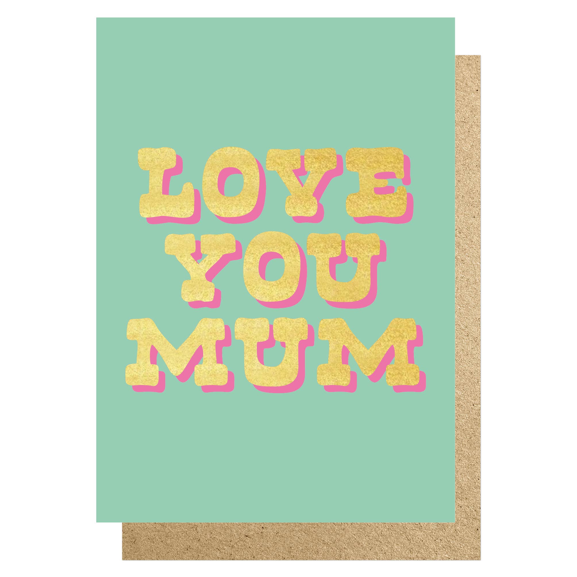 Lucky Ink Love you Mum Card at Bibelot, Leek