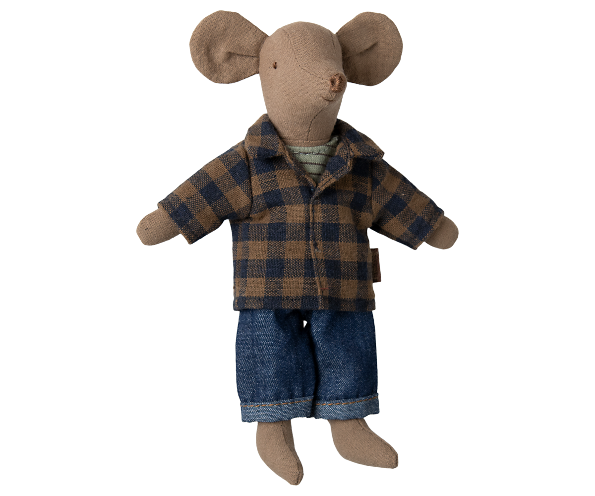 Maileg Dad mouse - Light Brown UK Stockist