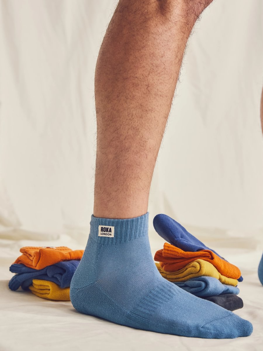 Roka Wembley Ankle Socks for Men: 6 Colours at Bibelot Leek