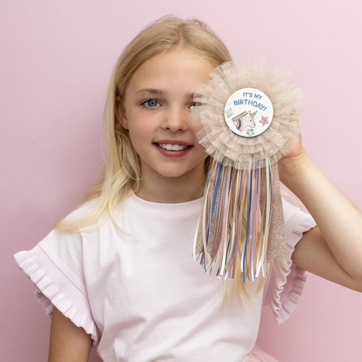 Mimi & Lula Unicorn Birthday Badge