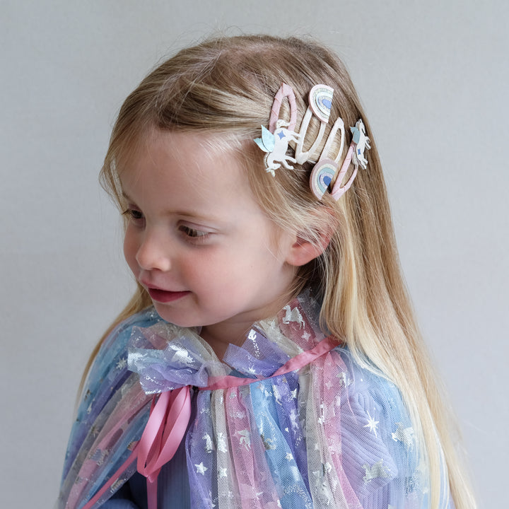 Mimi & Lula Winged Unicorn & Rainbow Clic Clacs