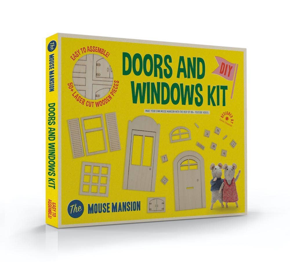 Mouse Mansion Furniture Kit -Doors & Windows Sam & Julia UK Stockist