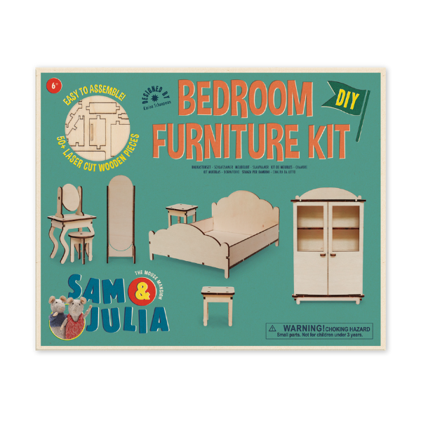 Mouse Mansion Furniture Kit - Bedroom Sam & Julia UK Stockist