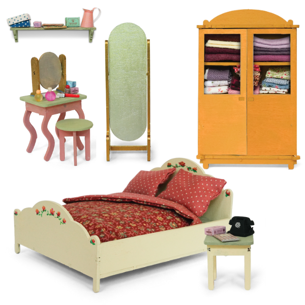 Mouse Mansion Furniture Kit - Bedroom Sam & Julia UK Stockist