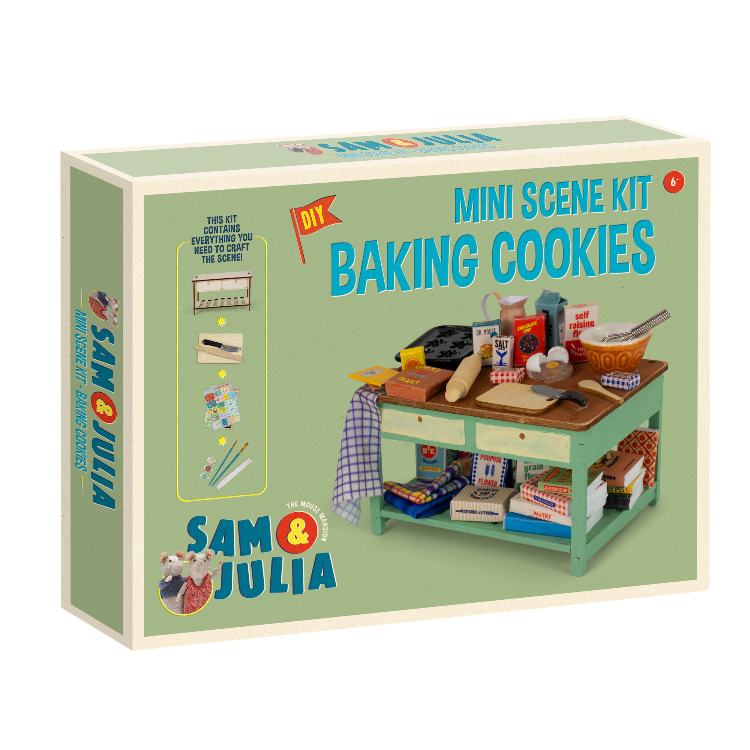 Mouse Mansion Mini Scene Kit – Baking Cookies Sam & Julia at Bibelot Leek UK Stockist