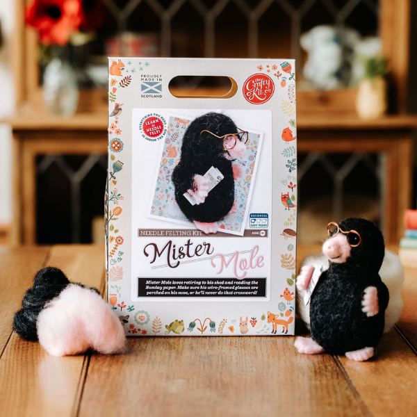 The Crafty Kit Mr Mole Needle Felting Craft Kit at Bibelot Leek
