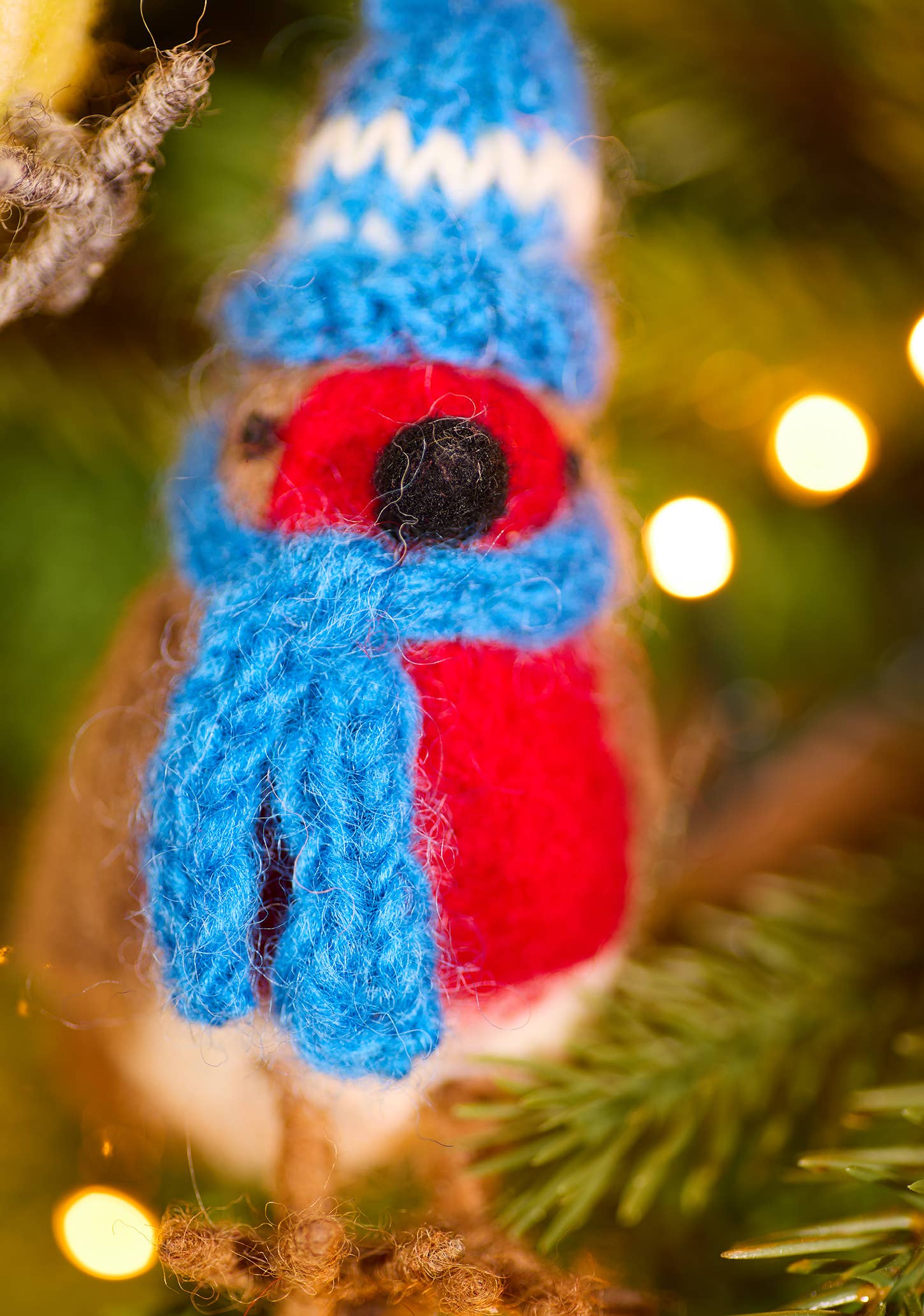 Namaste Fair Trade Cosy Felt Bird Decoration