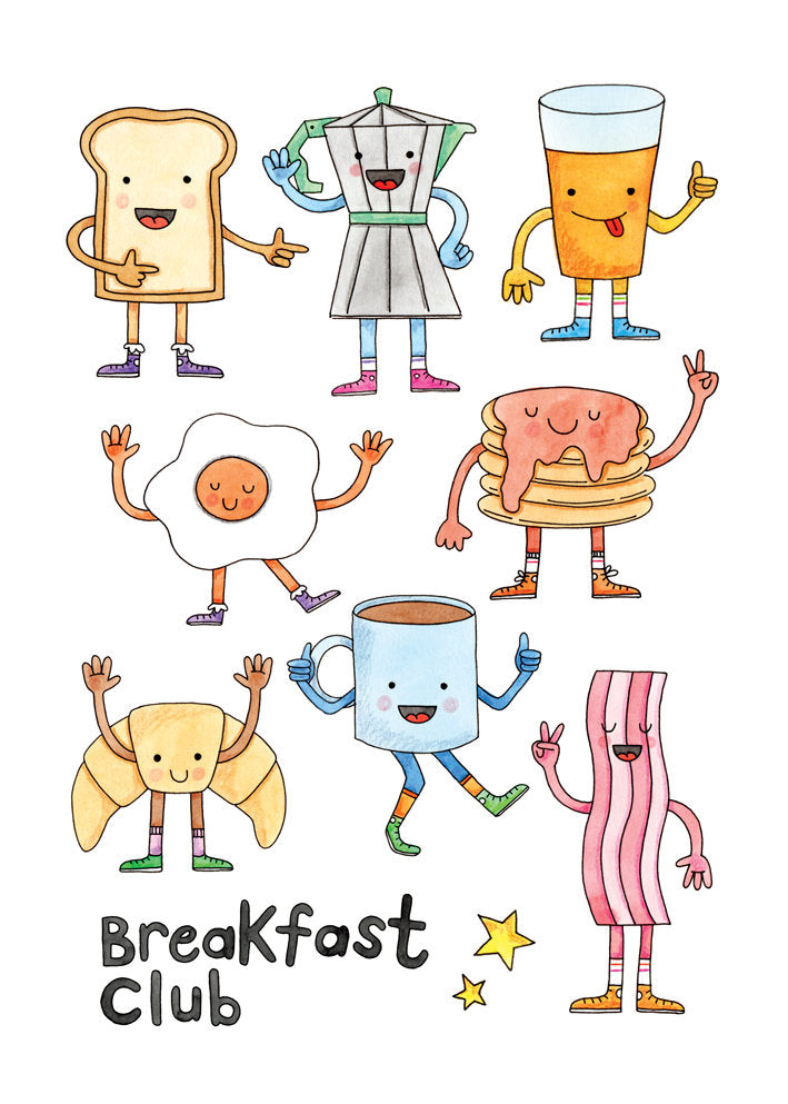 Nova & Me Breakfast Club A4 Print