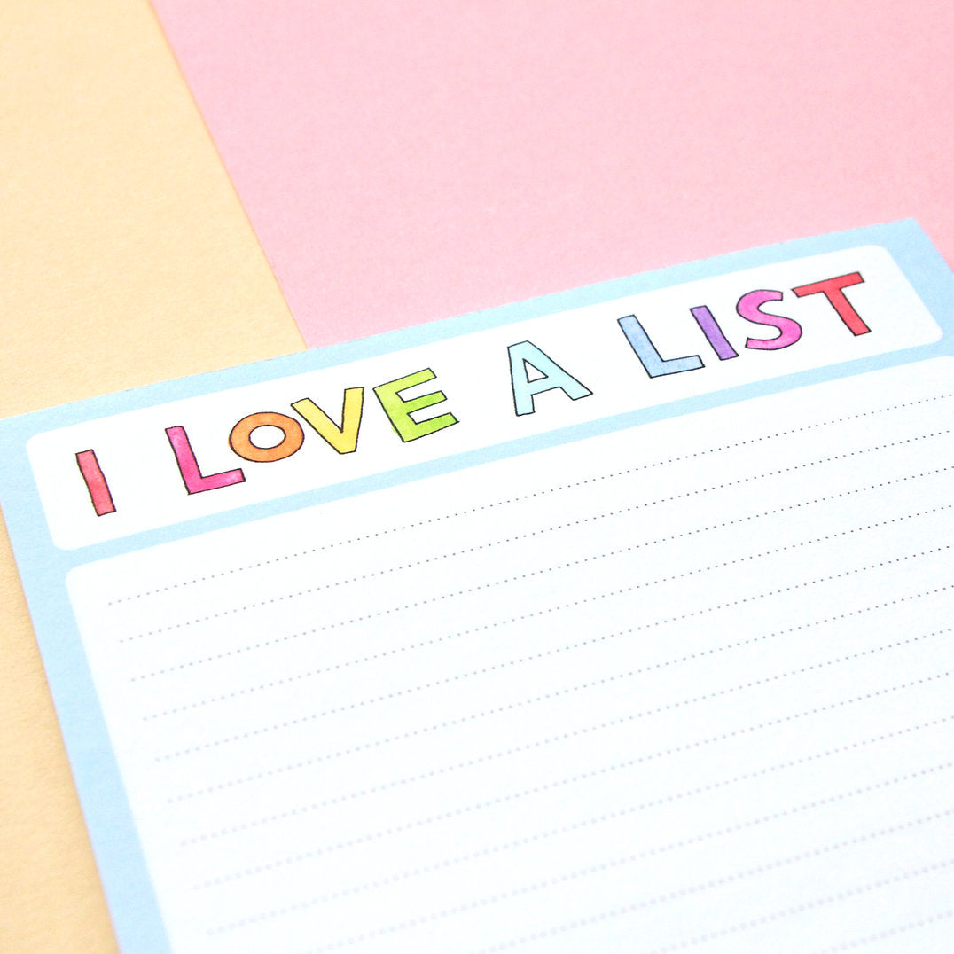 Nova & Me I Love a List Notepad