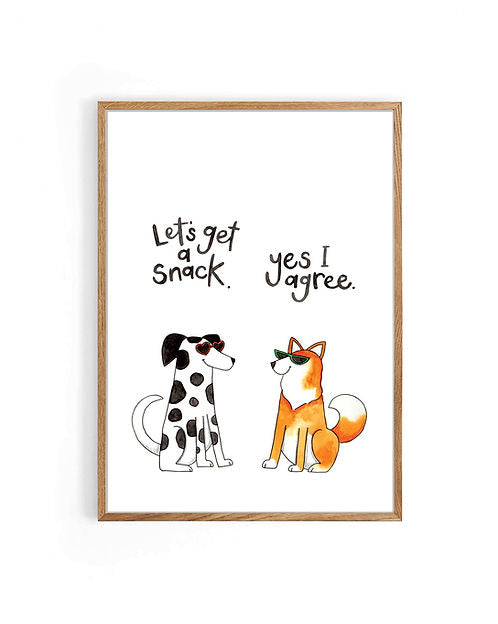 Nova & Me Let's Get A Snack A4 Print at Bibelot Leek UK Stockist