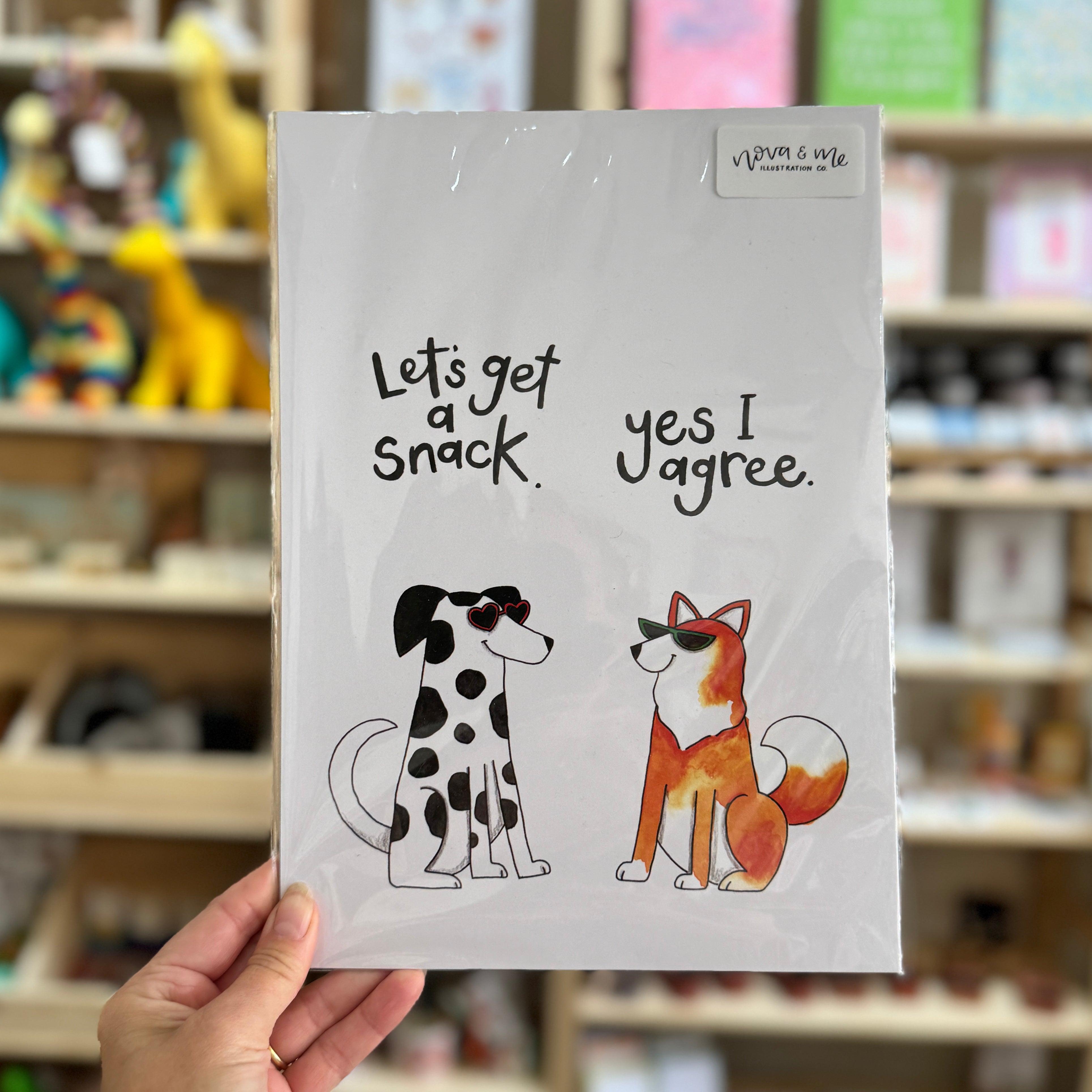 Nova & Me Let's Get A Snack A4 Print at Bibelot Leek UK Stockist