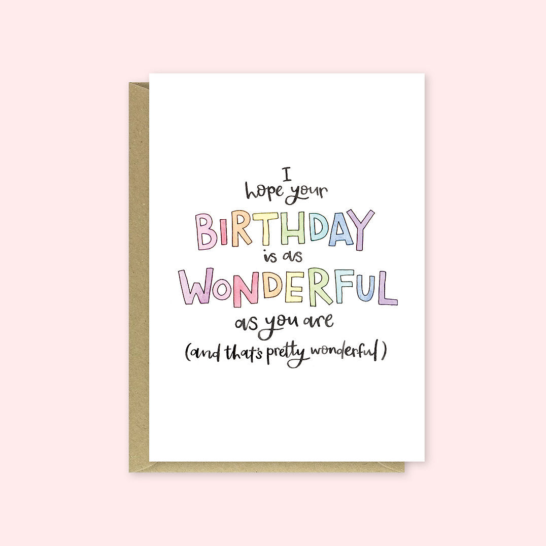 Nova & Me Wonderful Birthday Card