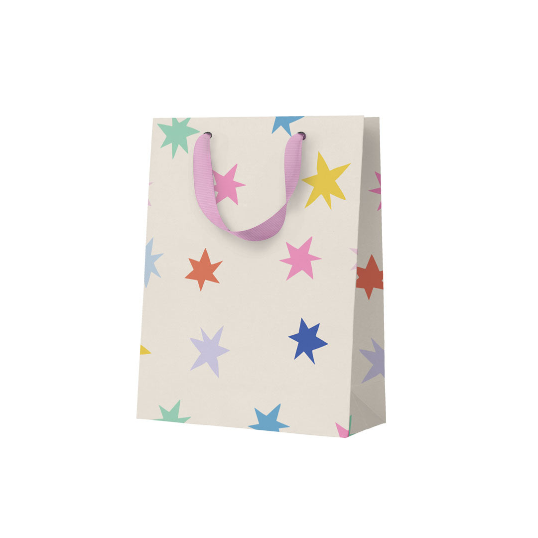 Ohh Deer Multi Stars Small Gift Bag at Bibelot Leek UK Stockist