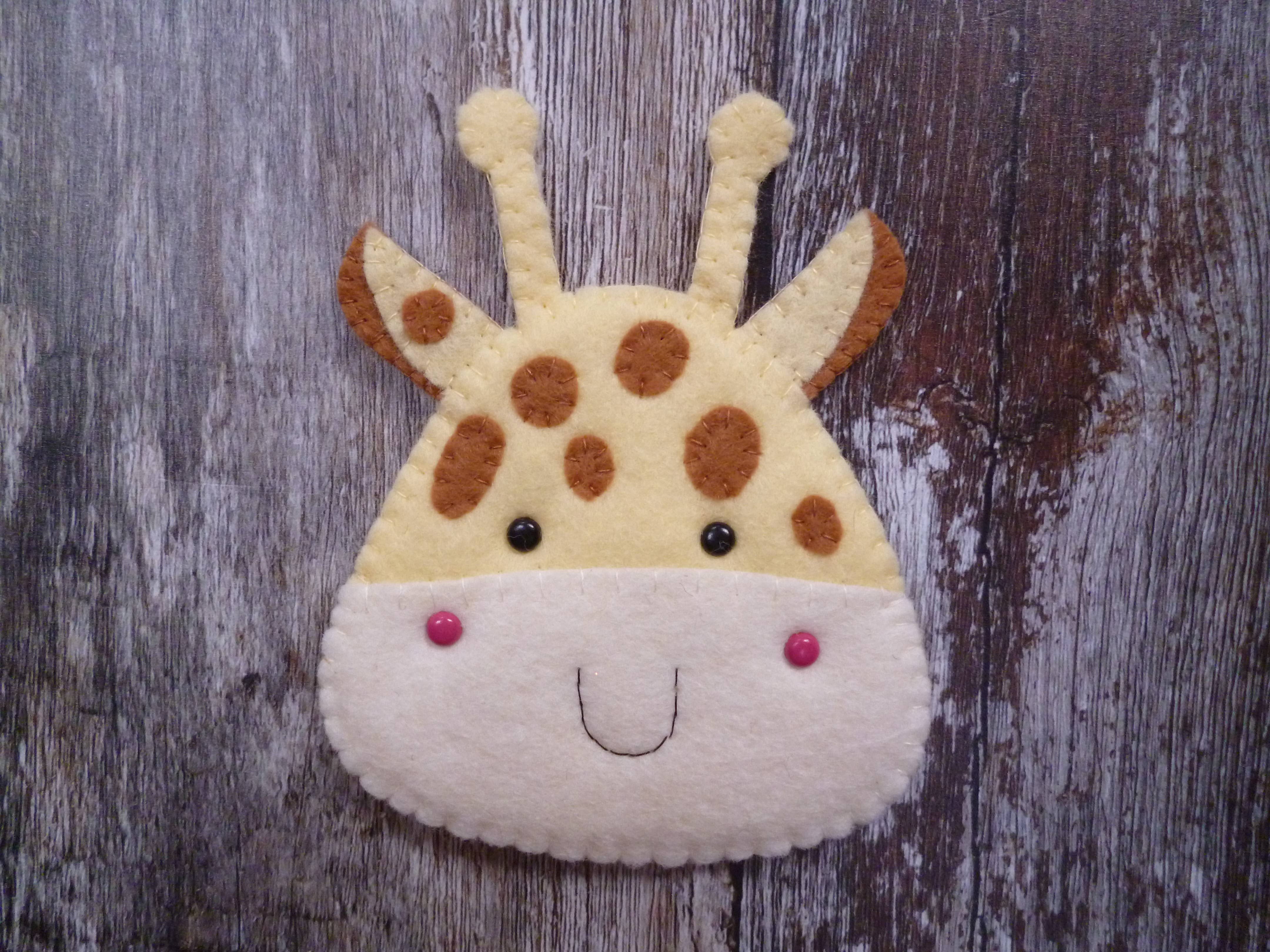 Paper and String Giraffe Felt Decoration Sewing Kit at Bibelot, Leek