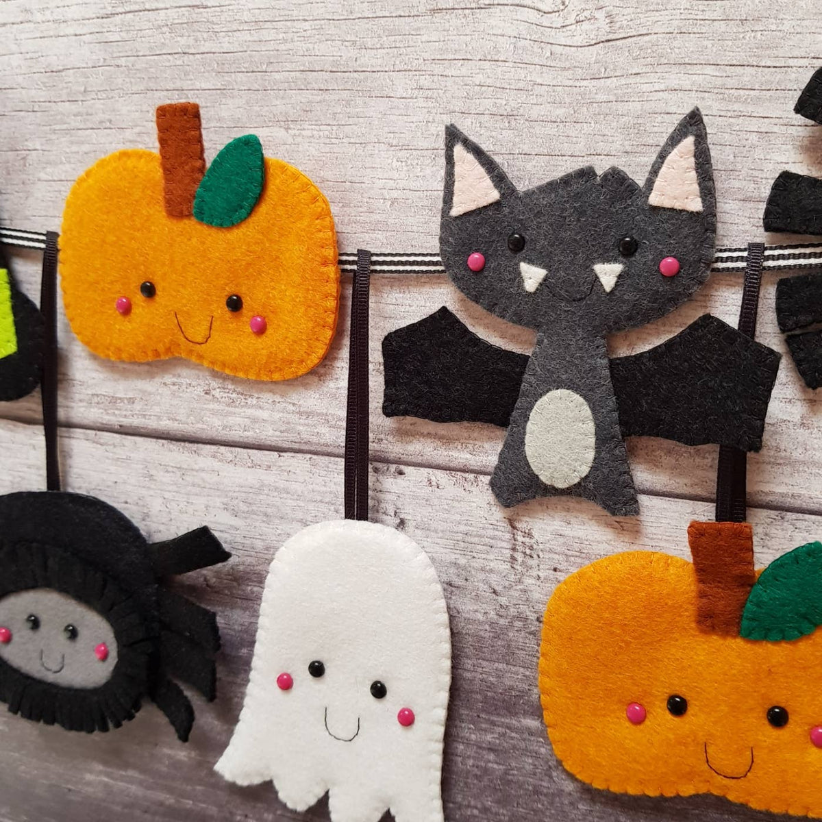 Paper and String Halloween Felt Decoration Sewing Kits at Bibelot Leek UK Stockist