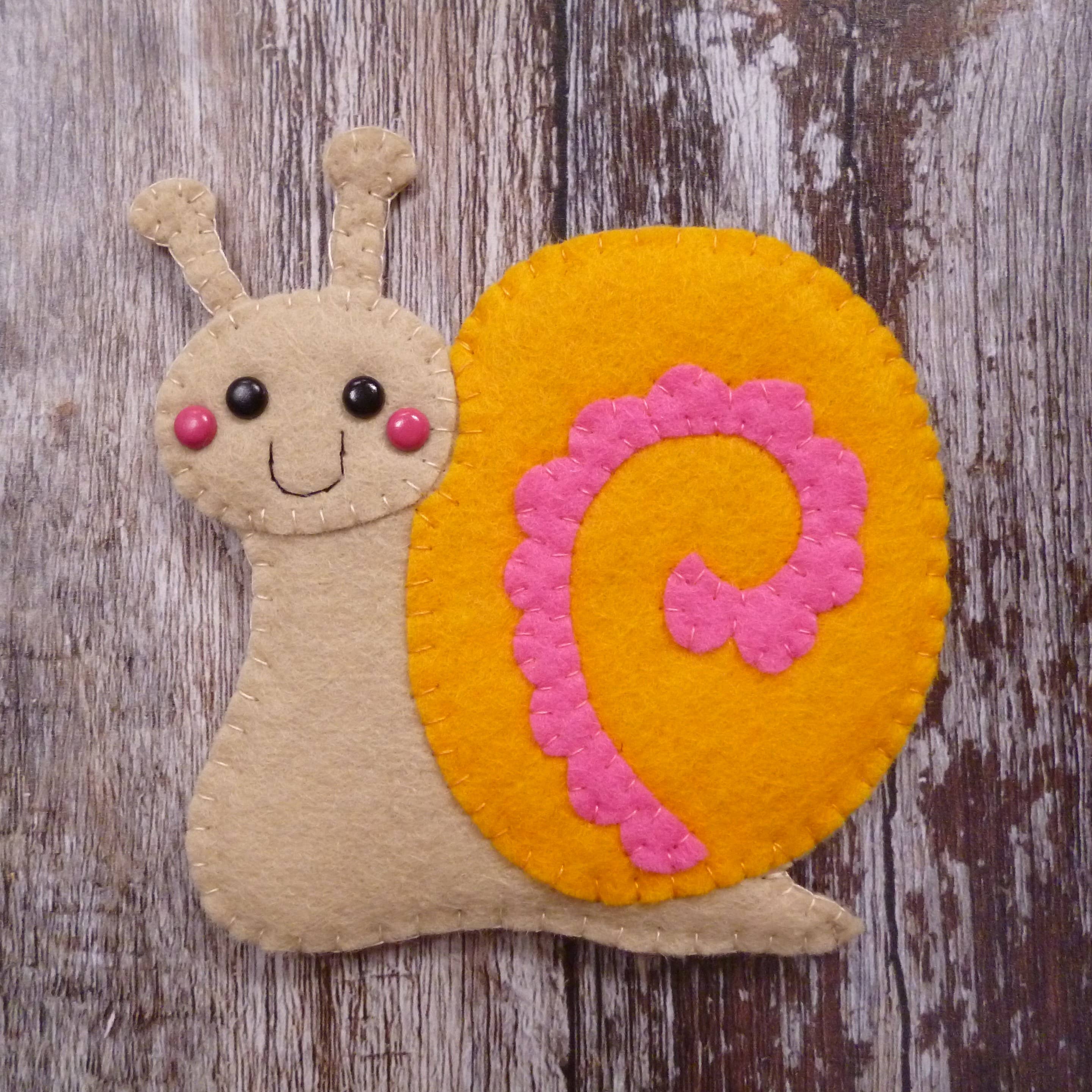 Paper and String Snail Felt Decoration Sewing Kit at Bibelot, Leek